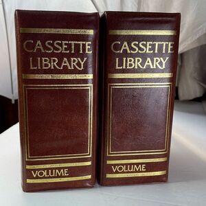 Vintage 70’s lot of 2 vinyl Cassette cases.